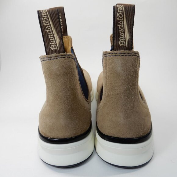 Blundstone 2146 Sneaker Chelsea Ankle Boots US 8 Suede Sand Beige Navy Comfy NEW - Picture 7 of 13